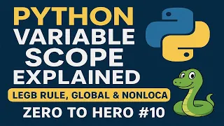 Python Variable Scope Explained LEGB Rule Global Nonlocal Zero to Hero