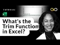 How to use TRIM in Excel