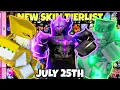 YBA NEW PKER SKIN TIERLIST JULY 25TH