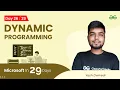 Day26 Microsoft in 29 Days Dynamic Programming Yash Dwivedi
