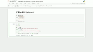 Python Programming Part 13 IF Else and Elif Statements in Python