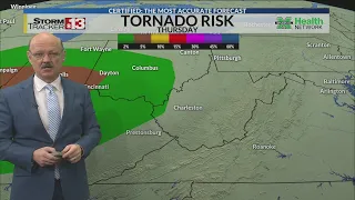 Severe storm risk Thursday explained and talk about snow chances on the weekend