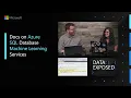 Docs on Azure SQL Database Machine Learning Services Data Exposed