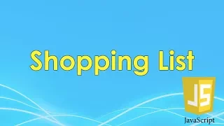 Shopping List JavaScript Tutorial FreeCodeCamp