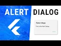 Flutter AlertDialog Widget