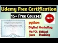 Udemy Free Certification Course 100 Free for Limited time Chandan Patel