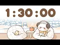 90 Minute Timer 1 hour 30 minute Study Timer for Classroom Focus