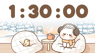 90 Minute Timer 1 hour 30 minute Study Timer for Classroom Focus