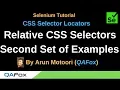 CSS Selector Locators - Part 6