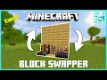 Minecraft How to Build a BLOCK SWAPPER Tutorial