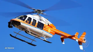 Download Two Bell 407 Helicopters Takeoff \u0026 Landing in Succession, etc. MP3