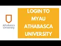 MyAU Athabasca University Login MyAU Student Login Portal my athabascau ca