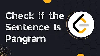 Check if Sentence is Pangram - Leetcode 1832 Python