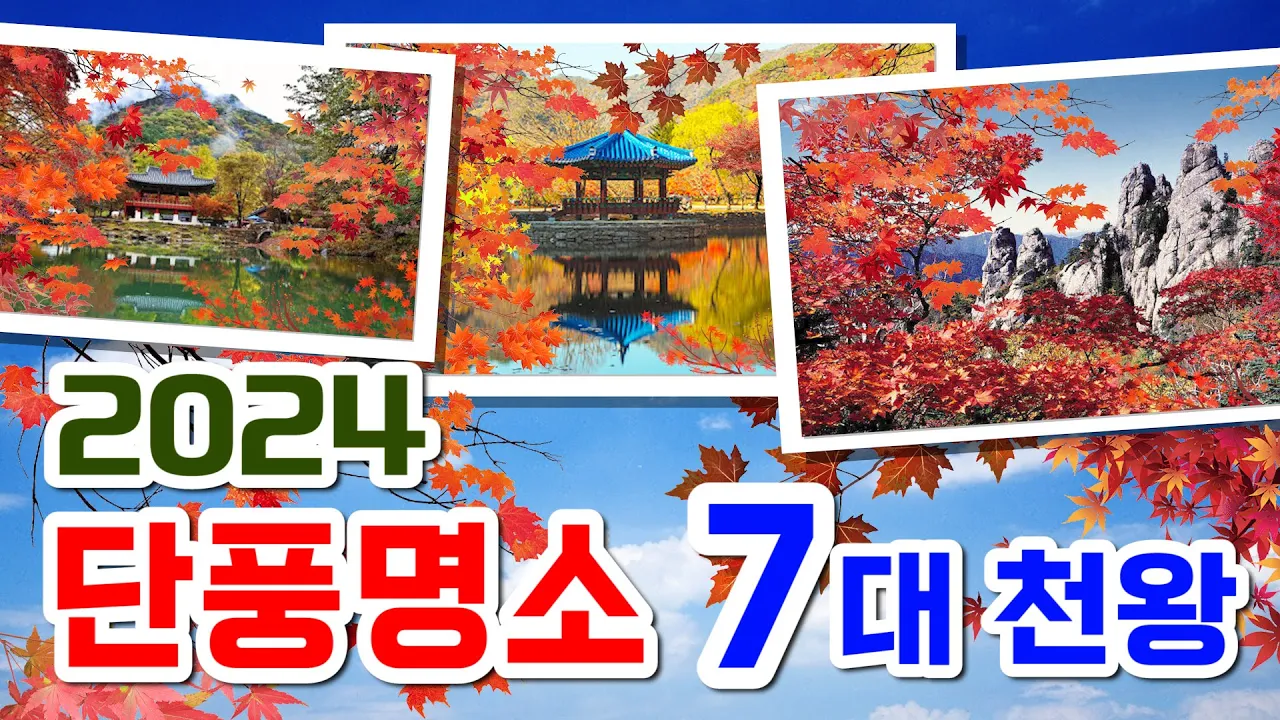 2024년 국내 단풍명소 7대천왕, 단풍절정시기, 국내 최고의 단풍산행코스, 가을에 가볼만한 단풍여행지,  설악산단풍, 내장산단풍, 강천산단풍, 오대산 선재길, 주왕산, 문경새재 サムネイル