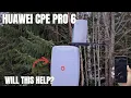 Lagu Huawei CPE Pro 6 + Poynting XPOL-24 | Does an External Antenna Help?