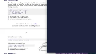 Tiny Python Projects Ch 3 Pt 9 List are mutable strings are not