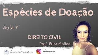 AULA 7 - ESPÉCIES DE DOAÇÃO