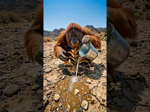 ¡Este orangután es un héroe de verdad! 🦧❤️ #historia  #salvar #animals