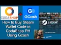 How to Buy Steam Wallet Code in CodaShop PH using Gcash