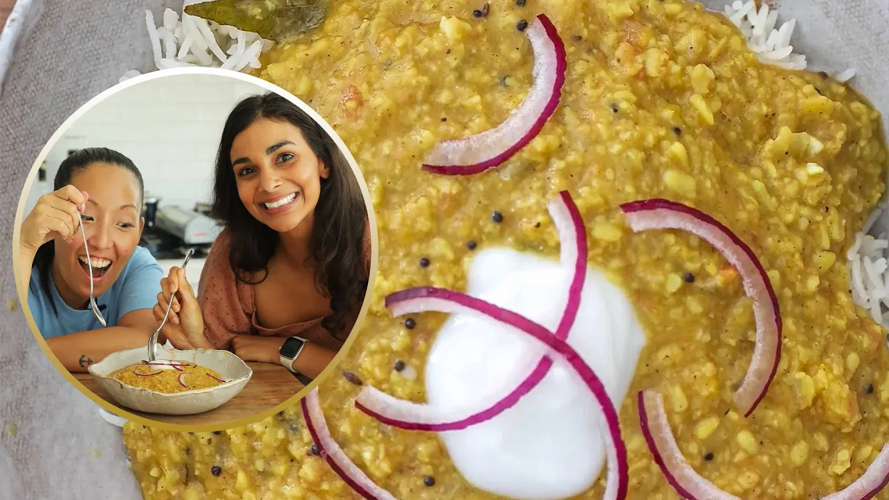 How to Make Dal Tadka Via @RainbowPlantLife   Indian Recipe   In the Kitchen With the Korean Vegan