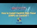 How to Install CentOS Web Panel CWP on CentOS 7