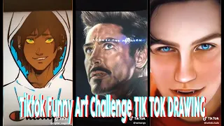 tiktok funny art challenge v2 tik tok drawing