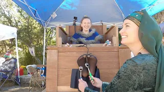 Renaissance Faire Project 50 Public Nylon Feet Tickled