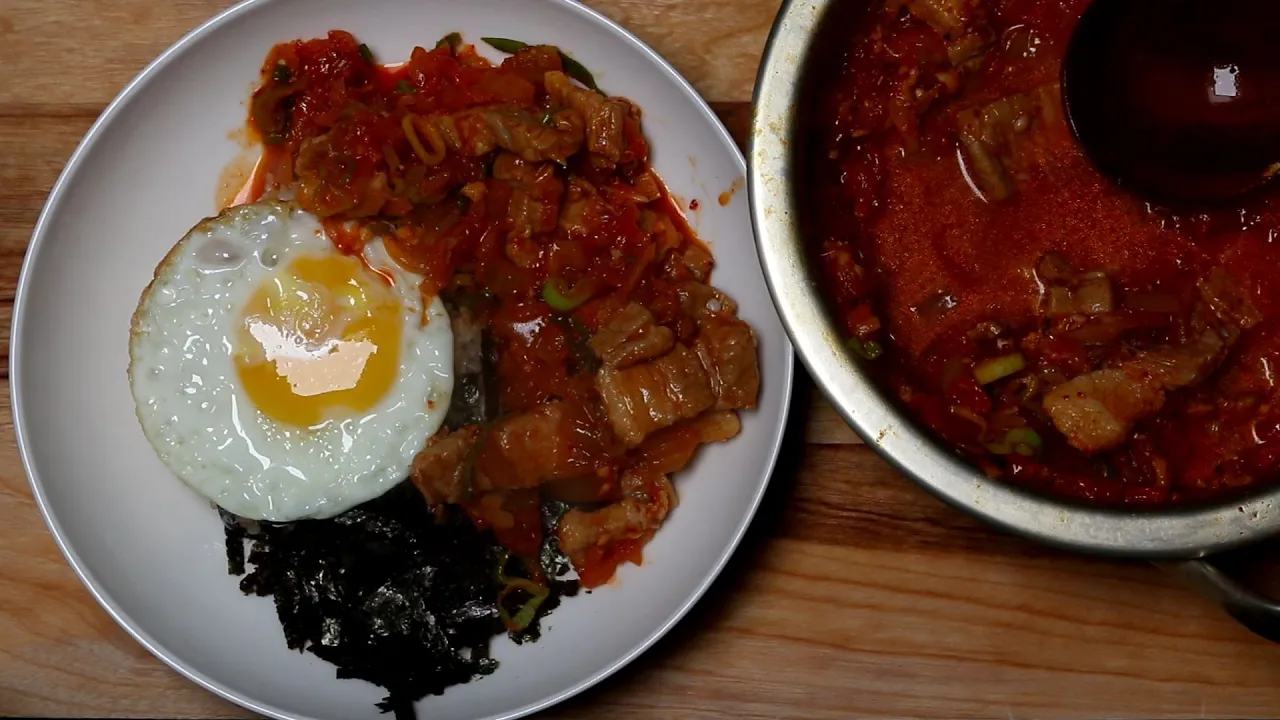 새마을식당 스타일 7분 김치찌개