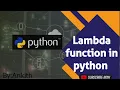 Python Lambda Functions Basics and Practical Understanding
