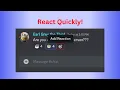 React Quickly On Discord