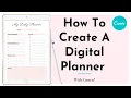 How to Easily Create a Digital Planner Canva Tutorial Fillable PDF