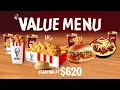 KFC Value Menu 2025