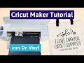 Cricut Maker Iron On Vinyl Tutorial Beginner Cricut Project