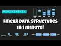 Types of Linear Data Structures in 1 Minute