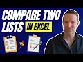 Compare two lists with XLOOKUP Matches Differences