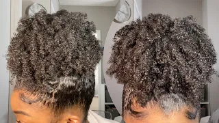 tutorial sleek high puff on type 4 natural hair