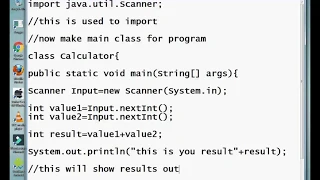 How to get Input In Java Notepad code Execution Simple Calculator in java Using notepad Coding