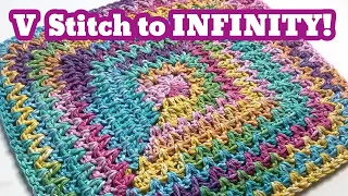 Continuous V Stitch in the round and how to FIX the WONKINESS