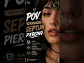 POV Septum Piercing at Lazy Piercer Professional Septum Piercing Best Piercing Shop in Delhi
