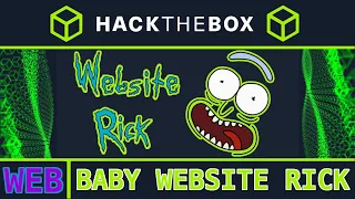 baby website rick easy HackTheBox Web Challenge python pickle exploit