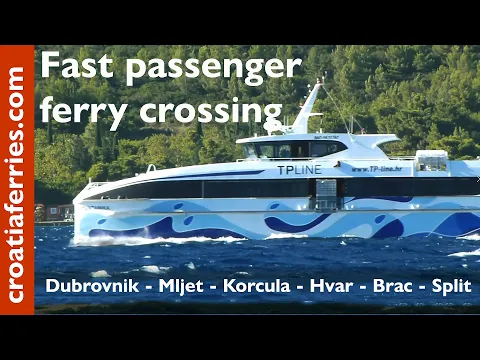 Download MP3 Catamaran Ferry Dubrovnik - Mljet - Korcula - Hvar -  Brac -  Split (TP Line)