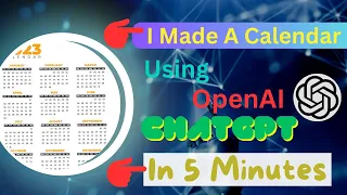 How To Make A Calendar Using Chat GPT In 5 Minutes Create Mini Calendar Using HTML CSS Js