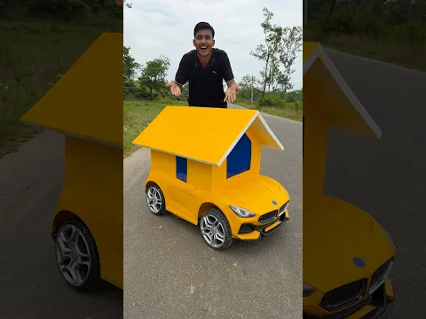 Car k upar firse ghar banadya 😁