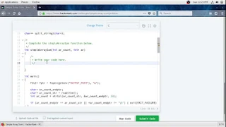 Simple Array Sum Hacker Rank Solution in C Programming