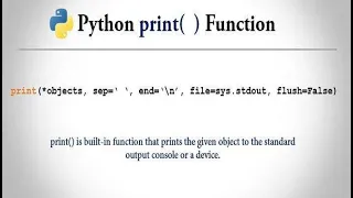 PYTHON PRINT FUNCTION IN DETAIL EXPLANATION IN TAMIL PYTHON PRINT FUNCTION IN TAMIL