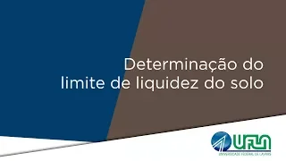 Determinação do limite de liquidez do solo
