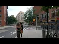 Walking on East 9th Street between Broadway Stuyvesant Street in Manhattan New York City
