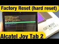 Alcatel Joy Tab 2 How to Factory Reset Hard Reset Back to Factory Default