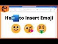 How to Insert Emojis into Microsoft Word document