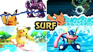Evolution of Surf in Pokémon Games (1996 - 2026)